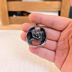 Collar con Colgante de Dragón de Daenerys Targaryen, de Acero Inoxidable, Regalo para Hombre, SP1114 - Product Image 1