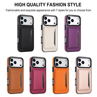 Étui portefeuille en cuir PU de qualité supérieure OEM pour iPhone avec porte-cartes, support magnétique et protection antichoc pour iPhone 18 Pro 17 16 15 14