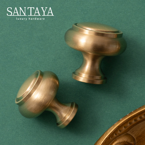 Poignée de tiroir de cuisine moderne en laiton brossé solide, durable, écologique, bouton de placard, armoire de chambre à coucher, commode, extérieur - Product Image 5