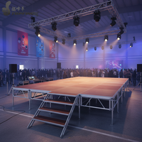 2026 TFR Meilleure Vente 2m*1m Treillis d'affichage carré en contreplaqué certifié TUV en aluminium pour scène portable d'événements et de mariages en extérieur et en intérieur