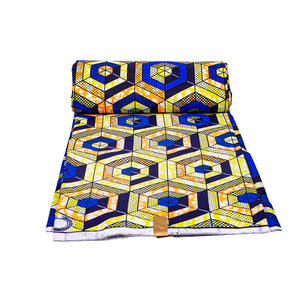 100% Polyester phi vải cho người châu Phi Hàng may mặc Vàng Voile vải Hà Lan sáp - Product Image 5