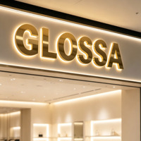 Letras de Canal Metálicas 3D, Letrero Personalizado con Retroiluminación LED, Letras Retroiluminadas para Tiendas en Interiores o Exteriores, Logotipo Iluminado