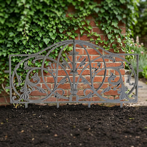 Panel Decorativo de Jardín de Hierro Fundido para Montar en la Pared, Diseño Tradicional, Resistente al Óxido, para Exteriores - Product Image 1