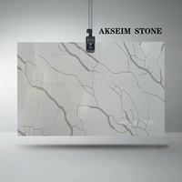 Dalles de quartzite Premium AKS-F17 découpées à la machine, grand format, personnalisées, pour comptoirs de cuisine et de salon modernes, et lavabos – Vente en gros
