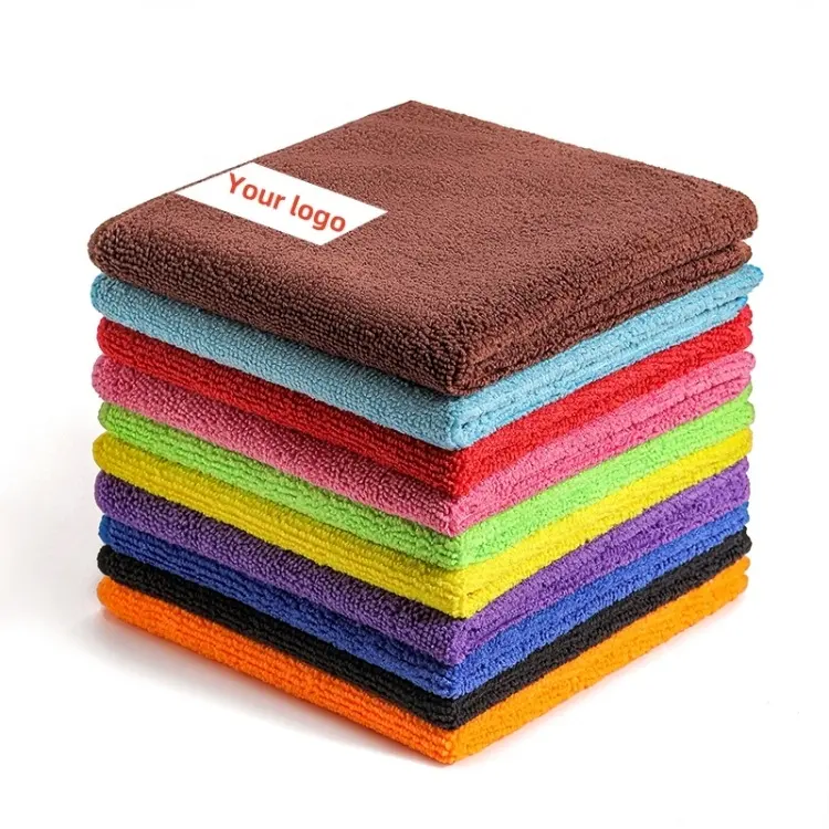 40*40cm 300gsm microfiber towel 80% Polyester 20%polyamide Cleaning Cloth Polishing Car Microfiber Cloth Car Kitchen Towels