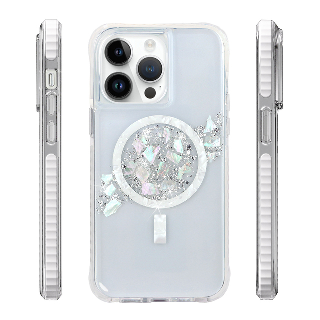 Custom Anti Yellow Tpu 3 in 1 Transparent Phone Case Shockproof Clear Magnetic Phone Case for Iphone 16 15 14 13 12 Pro Max