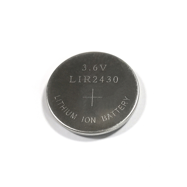 Rechargeable Button Cell LIR2430 3.6V60mAh Coin Cell Battery 3.6V Li-ion Button Cell Batteries Customize Available