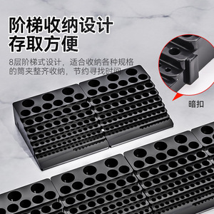 CNC Milling Cutter Storage <b>Box</b> 16 Compartments Portable Thickened ABS Polished Surface <b>Tool</b> Organizer - Product Image 4