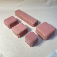 Vente en gros d'usine, coffret à bijoux en velours personnalisé pour femmes, petit MOQ, emballage cadeau de luxe pour bijoux avec logo personnalisé