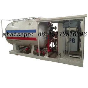 Mini 2.5mt lpg skid mounted station 5t 10t 20t lpg tank skid mounted propane filling plant 3200l lpg gas station for sale