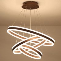 Design de mode Acrylique Led Anneau Lustre Led Luminaires Pour La Décoration De La Maison Lustre Cercle Anneau Lustre