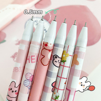 Stylo Gel Gomme Effaçable Mignon Kawaii à Pointe Fine 0.5mm, Écriture Fluide, Idéal Cadeau Étudiants, Meilleure Vente