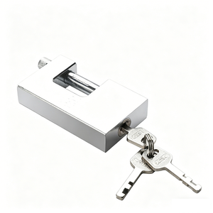 <span class=keywords><strong>Candado</strong></span> Rectangular de Hierro Antirrobo de 100 mm de Grosor, <span class=keywords><strong>Candado</strong></span> de Seguridad con Cuchilla <span class=keywords><strong>Gigante</strong></span> Cromada para Puerta de Almacén, Venta al por Mayor de Fábrica - Product Image 4