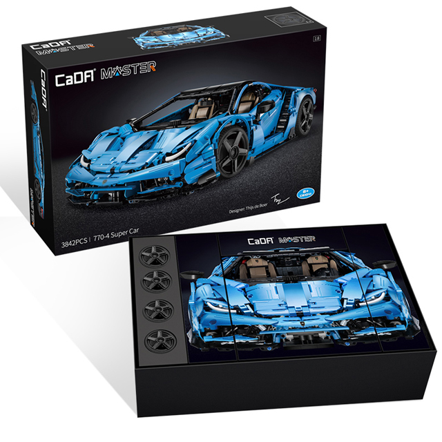 New CADA  Master MOC Toys For Boy 1:8 3D Model C61041W Bricks toy Car kids electric DIY Building Blocks brick for sale