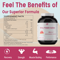 Haccp OEM ODM poudre de protéine de lactosérum Gym Protien poudre supplément nutritionnel poudre augmenter supplément de sport musculaire
