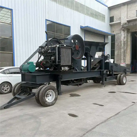 محرك ديزل صغير متنقل، مطحنة حجرية وصدرية للتعدين الذهبي PE-400*600