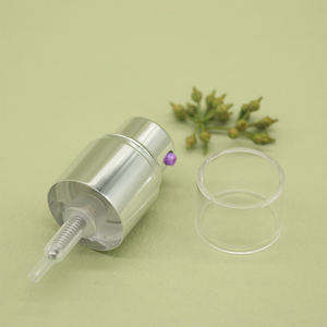 Pompe distributrice en plastique aluminium argenté pour huile essentielle sérum <span class=keywords><strong>Esssence</strong></span> huile capillaire - Product Image 4