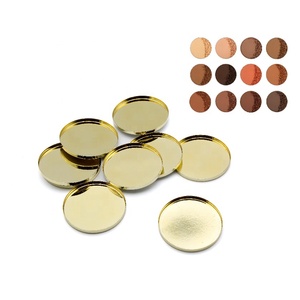 Modern lüks yuvarlak teneke tavalar göz farı yedekler şık bitirmek makyaj alüminyum Pan - Product Image 4