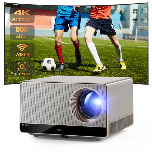 Native 4K U1 Pro Projector Netflix Certified Android11 4K Dongle 800 Lumens HisiV811+S905Y4-B 2.4G/5G WiFi6 Auto Focus LED