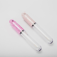 Emballage de luxe personnalisé pour gloss à lèvres Licorne, conteneur vide pour rouge à lèvres, tubes de gloss en plastique avec applicateur, marquage à chaud, couleur personnalisée