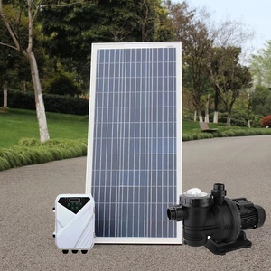 Solarbetriebene Schwimmbadpumpe mit Sandfilter für Aufstellpools, Selbstansaugende Filterpumpe, Garten-Solarpumpe - Product Image 2