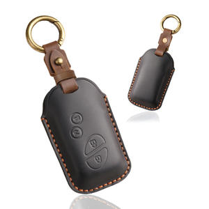 Étui à clés de voiture en cuir, sac à clés de voiture vintage, adapté aux anciens modèles Lexus RX270/ES240, pochette à clés en cuir véritable faite à la main - Product Image 5