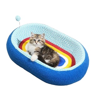 Bed Scratch <b>Board</b> All-in-one Four Seasons Universal Large Size Sisal Wear-resistant Non-shedding Oval Shape Sleeping - Product Image 3