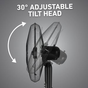 Ventilador de Piso Recargable con Batería Solar de 12V, Control Mecánico, Temporizador Remoto, 3 Velocidades, Luz con Rociador de Agua para Uso en Interiores/Exteriores - Product Image 3