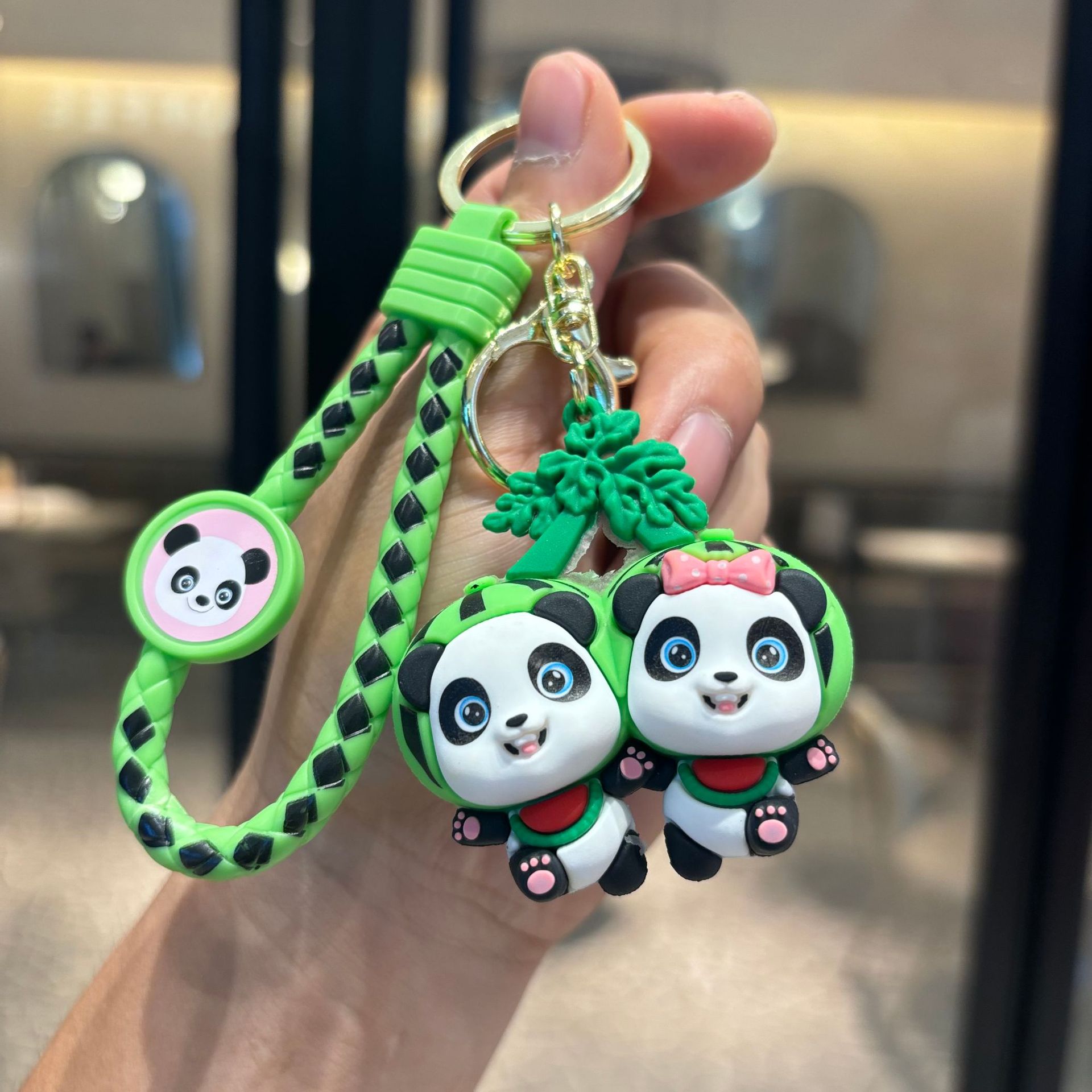 Porte-clés Panda-pastèque