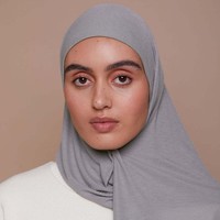Nouveau Hijab Long en Coton Tissé Respirant et Élastique, Protection Solaire, Style Européen et Américain, Froncé et Nervuré