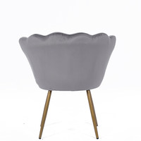 Chaise de loisirs moderne en velours en forme de fleur pour la maison salon intérieur salle à manger appartement ou hôtel meubles design