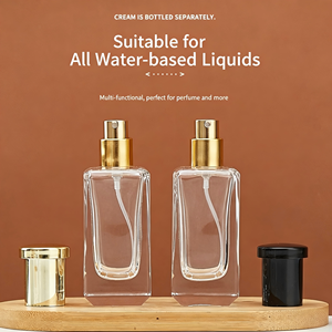 Botella de Spray Rectangular de Vidrio Grueso Recargable Profesional con Acabado Mate, Pulverizador con Bomba, Etiqueta Personalizada, 35 ml, Perfume para la Piel - Product Image 3