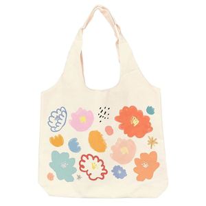 Sac fourre-tout en toile de coton pour femmes, sac d'épicerie réutilisable pour le travail, l'école, les voyages, la salle de sport - Product Image 1
