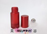 Botol Parfum Roll-on Ringan Terbaik 5ml dari Well Lord Inc., Botol Kaca Silinder dengan Tutup Mahkota, Sablon, Warna Bening/Warna Kustom