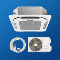 Climatiseur cassette 220V A++ 24k 24000 BTU à onduleur avec commande par volet, pompe 1,2m, montage au plafond, 2,5 CV, usage domestique électrique