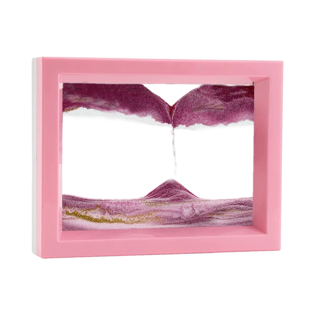 Home Decorations 3d Moving Sand Art Picture With 2 Color Frame Design Gift for Kids 3d Moving Sand Art Frame