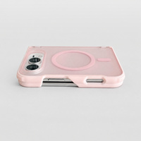 Coque magnétique translucide effet peau pour iPhone 18 Duo Fold PC TPU 2.5MM antichoc D050