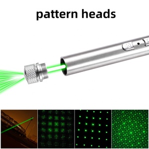 Torcia elettrica in acciaio inox 2-in-1 con Laser verde e forte illuminazione USB-C torcia elettrica per la casa di lavoro e di emergenza - Product Image 3