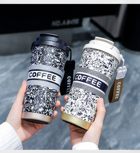 Vaso Térmico Escolar Ecológico con Tapa <span class=keywords><strong>de</strong></span> Acero Inoxidable, <span class=keywords><strong>Diseño</strong></span> Minimalista, Taza Térmica Personalizada para Café - Product Image 3