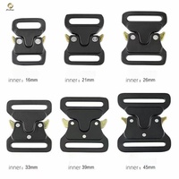 Boucle de ceinture tactique en métal robuste pour sangle, sac à dos DIY