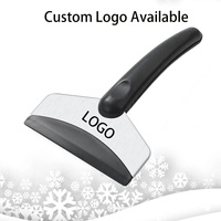 Raspador de Hielo Portátil HUASHANQI FIBO-DM262 de Acero Inoxidable para Limpiar Ventanas de Coche en Invierno, Quitar Nieve y Descongelar