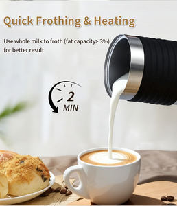 Machine à café de voyage compatible lave-vaisselle, <span class=keywords><strong>mousseur</strong></span> à <span class=keywords><strong>lait</strong></span> électrique portable avec <span class=keywords><strong>chauffe</strong></span>-<span class=keywords><strong>lait</strong></span> pour les lattes et les cappuccinos - Product Image 4