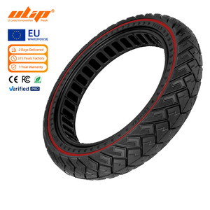Neumático Sólido Ulip 14×2.5 con Diseño de Alas y Línea Roja, Resistente a Pinchazos, para Patinetes Eléctricos de 14 Pulgadas, 14*2.5 con Franja Roja - Product Image 1