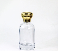 Flacon de parfum rond en verre de 30 ml, 50 ml, 100 ml avec pulvérisateur à pompe, atomiseur vide rechargeable pour huiles essentielles, fabrication de parfums DIY