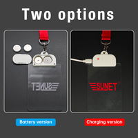 Badge d'identification personnalisé en acrylique LED pour personnel, événements, accès au travail, enregistrement et promotion