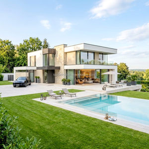 Villa en acier léger résistante aux chocs, structure en acier, nouveau look classique chinois pour la revitalisation rurale, ferme et <span class=keywords><strong>maison</strong></span> familiale - Product Image 4