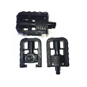 <b>Folding</b> Bicycle Pedals Plastic Anti Slip Steel Spindle Black For Mountain <b>Bikes</b> Multiuse - Product Image 2