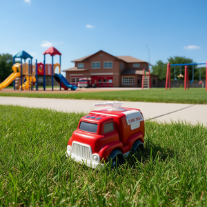 Camion de pompiers jouet pour enfants, véhicule en plastique, mission de sauvetage, jouet d'urgence - Product Image 3