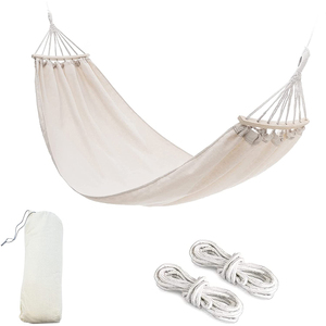 Venta al por mayor hamacas dobles 2 personas portátil interior al aire libre Camping hamaca con bolsa de transporte - Product Image 2