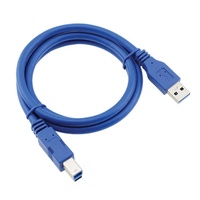 Cable USB 3,0 A macho A B macho para impresora, escáner, impresoras, controladores duros externos de escritorio y más